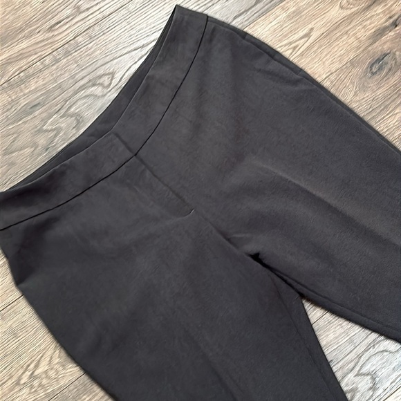 KIM ROGERS Pant Charcoal Gray Flat Front No Pockets Smooth Fit 12 P - Picture 3 of 9